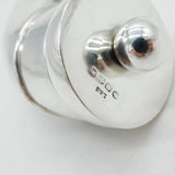 Victorian Sterling Silver Novelty Horn Form Vinaigrette Antique 1888 Chester
