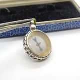 Victorian Sterling Silver Working Compass Fob Pendant Antique 1901 Chester