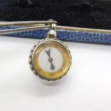 Victorian Sterling Silver Working Compass Fob Pendant Antique 1901 Chester