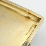 20th Century Sterling Silver Indian Region Map Cigarette Case Antique c1920