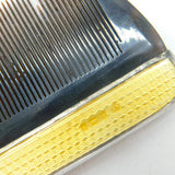 Sterling Silver Yellow Guilloche Enamel Four Piece Vanity Set 1924 Antique Deco
