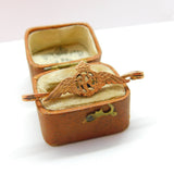 WWII-era 9ct Gold 'RFC' Royal Flying Corps Sweetheart Brooch c1940 Antique