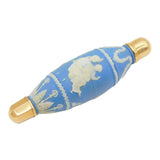 18th Century Wedgwood Gold-Mounted Blue Jasper Double-Ended Scent Bottle Antique c1780