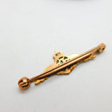 WWII-era 9ct Gold 'RFC' Royal Flying Corps Sweetheart Brooch c1940 Antique