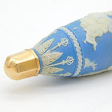 18th Century Wedgwood Gold-Mounted Blue Jasper Double-Ended Scent Bottle Antique c1780