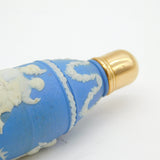 18th Century Wedgwood Gold-Mounted Blue Jasper Double-Ended Scent Bottle Antique c1780