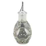 Chinese Sterling Silver Mounted Glass Spirit or Bitters Dispenser Vintage c1960