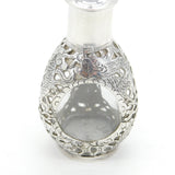 Chinese Sterling Silver Mounted Glass Spirit or Bitters Dispenser Vintage c1960