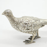 Cast Sterling Silver Countryside Interest Pheasant Figure Antique 1930 London