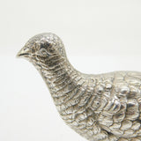 Cast Sterling Silver Countryside Interest Pheasant Figure Antique 1930 London