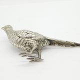 Cast Sterling Silver Countryside Interest Pheasant Figure Antique 1930 London