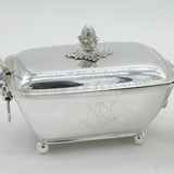 George III Pair of Sterling Silver Ram Mask Sauce Tureens Antique 1800 London