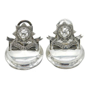 Pair of Sterling Silver Worcestershire Regiment Place Settings Antique 1911 Chester