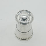 Edwardian Sterling Silver Barrel Form Pepper Mill Antique 1907 Hukin & Heath
