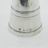 Edwardian Sterling Silver Barrel Form Pepper Mill Antique 1907 Hukin & Heath