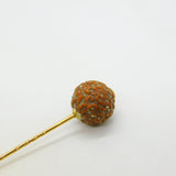 Victorian 9ct Yellow Gold Organic Nut Set Stick Pin Antique c1890