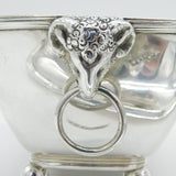 George III Pair of Sterling Silver Ram Mask Sauce Tureens Antique 1800 London