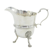 Irish Sterling Silver Lion Mask Cream Jug Antique 1916 Dublin Art Deco