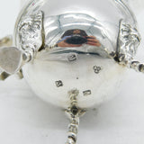 Irish Sterling Silver Lion Mask Cream Jug Antique 1916 Dublin Art Deco