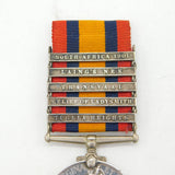 Boer War Queen's South Africa Medal Five Clasp 'Pte. D Story' Black Watch Interest