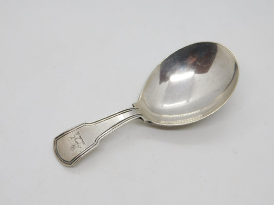 George III Sterling Silver Dog Crest Tea Caddy Spoon 1809 London