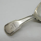 George III Sterling Silver Dog Crest Tea Caddy Spoon 1809 London