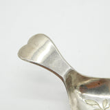 George III Sterling Silver Floral Pattern Tea Caddy Spoon Antique c1805