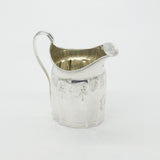 Georgian Sterling Silver Floral Pattern Cream Jug 1796 London Antique