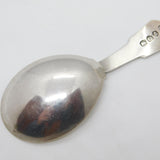 George III Sterling Silver Dog Crest Tea Caddy Spoon 1809 London