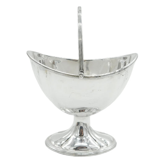 George III Sterling Silver Minimal Pedestal Sugar Bowl Antique 1796 London