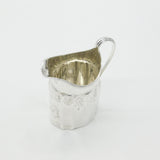 Georgian Sterling Silver Floral Pattern Cream Jug 1796 London Antique