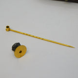 Edwardian Boxed 9ct Gold Adjustable Stick Pin & Stud Set Antique c1910