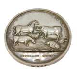 Sterling Silver 'Warwickshire Agricultural Society' Medal Antique 1928 Art Deco