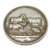 Sterling Silver 'Warwickshire Agricultural Society' Medal Antique 1928 Art Deco