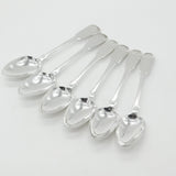 Georgian Scottish Sterling Silver Queens Pattern Serving Spoon Set 1819 Edinburgh
