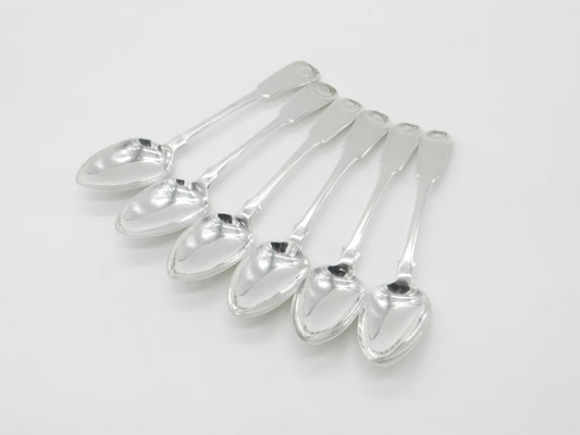 Georgian Scottish Sterling Silver Queens Pattern Serving Spoon Set 1819 Edinburgh