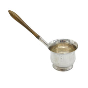 George II Sterling Silver & Wooden Brandy Warming Pan Antique 1757 London