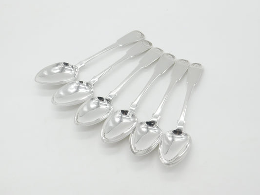 Georgian Scottish Sterling Silver Queens Pattern Serving Spoon Set 1819 Edinburgh