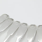 Georgian Scottish Sterling Silver Queens Pattern Serving Spoon Set 1819 Edinburgh