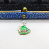 Austro-Hungarian Victorian .835 Silver & Enamel Robin Hood Style Hat Charm c1900