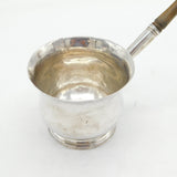 George II Sterling Silver & Wooden Brandy Warming Pan Antique 1757 London