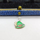 Austro-Hungarian Victorian .835 Silver & Enamel Robin Hood Style Hat Charm c1900