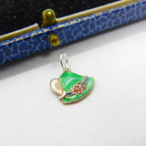 Austro-Hungarian Victorian .835 Silver & Enamel Robin Hood Style Hat Charm c1900