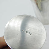 Victorian Sterling Silver Novelty Wine Bottle Flask & Stirrup Cup Antique 1870 Birmingham