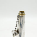 Victorian Sterling Silver Novelty Wine Bottle Flask & Stirrup Cup Antique 1870 Birmingham