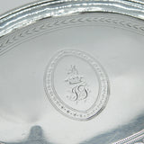 George III Sterling Silver Dog Crest Teapot Stand Antique 1788 London