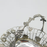George II Sterling Silver Ornate Sweetmeat Basket Dragon Crest Antique c1755