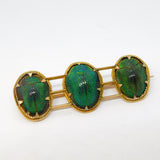 19th Century 9ct Gold Egyptian Revival Scarab Beetle Brooch Antique c1890