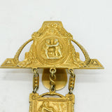 19th Century German Sterling Silver Gilt Ornate Sewing Chatelaine Antique c1860
