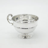 Sterling Silver Wide Scroll Handle Christening Mug 1921 Birmingham Antique